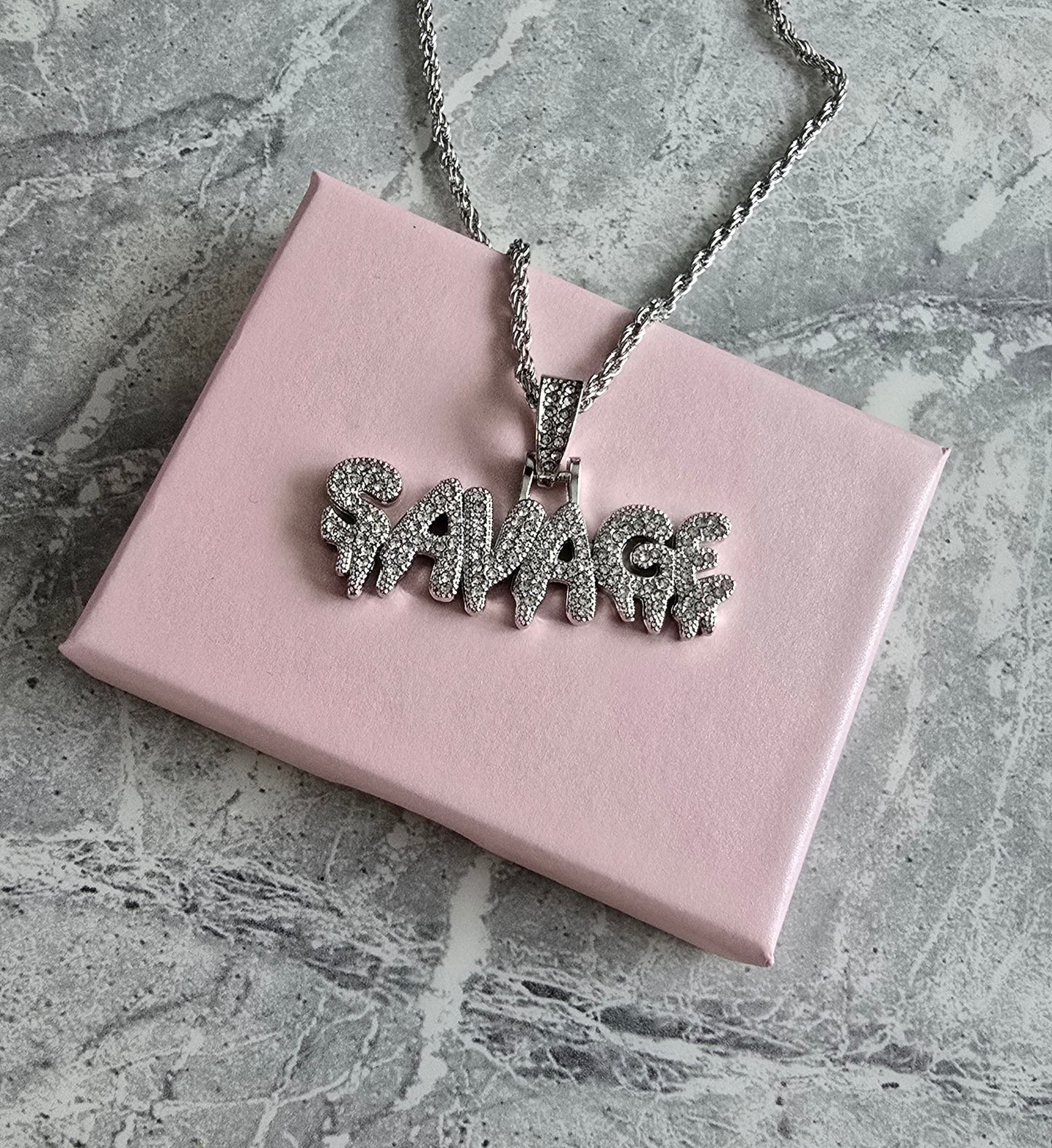 Silver Savage Pendant Necklace