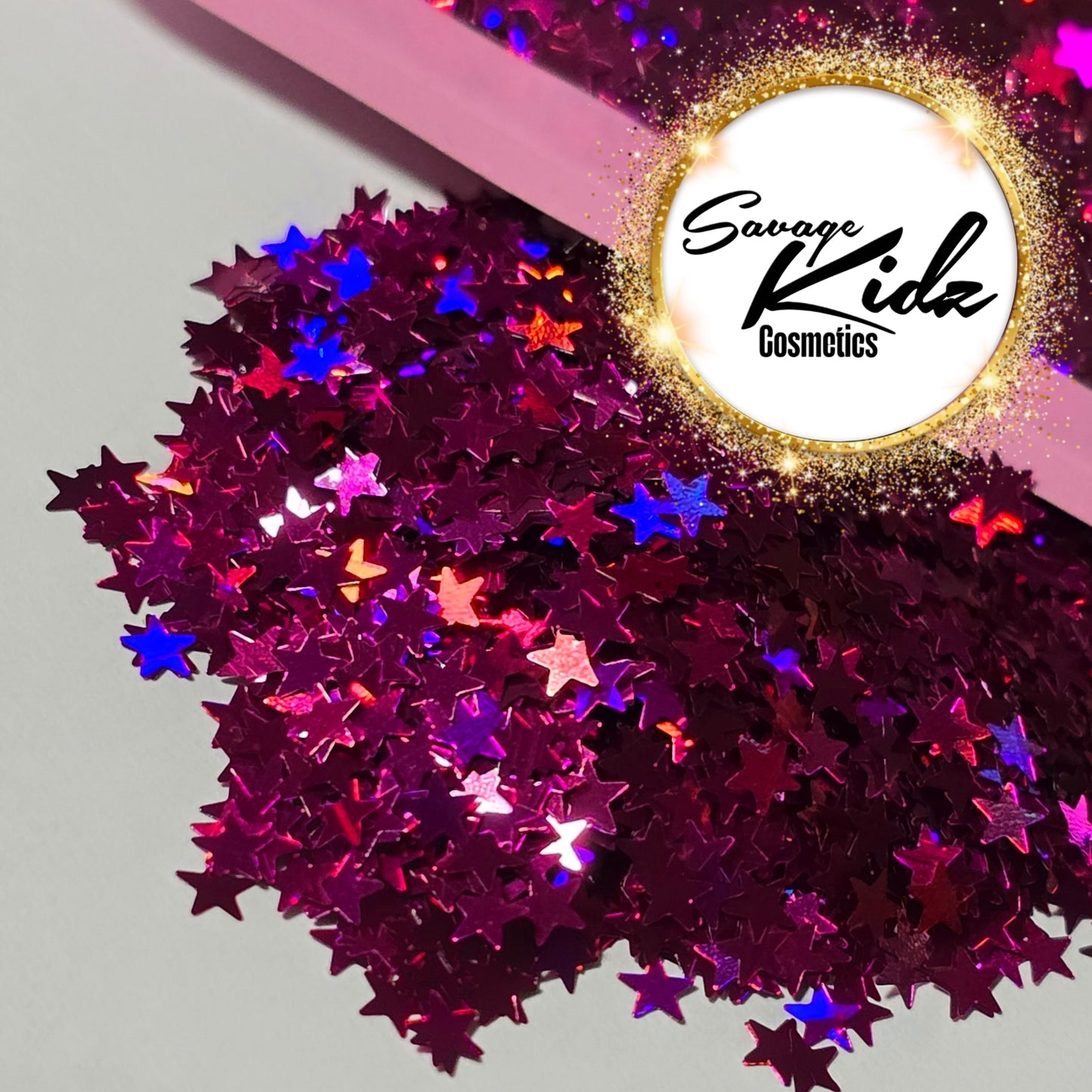 Fuichia Star Cosmetic Glitters