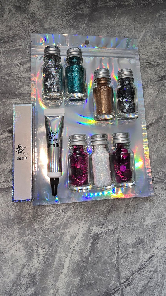 Glitter Pack Face Hair Body Kit